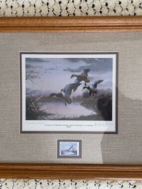 Framed & Matted Les C. Kouba National Waterfowl Print
